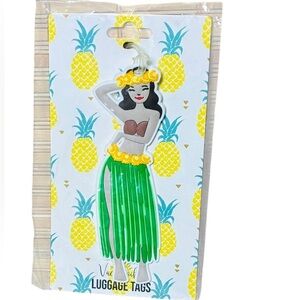 Hang Accessories Hula Girl Silicone Luggage Tag NWT